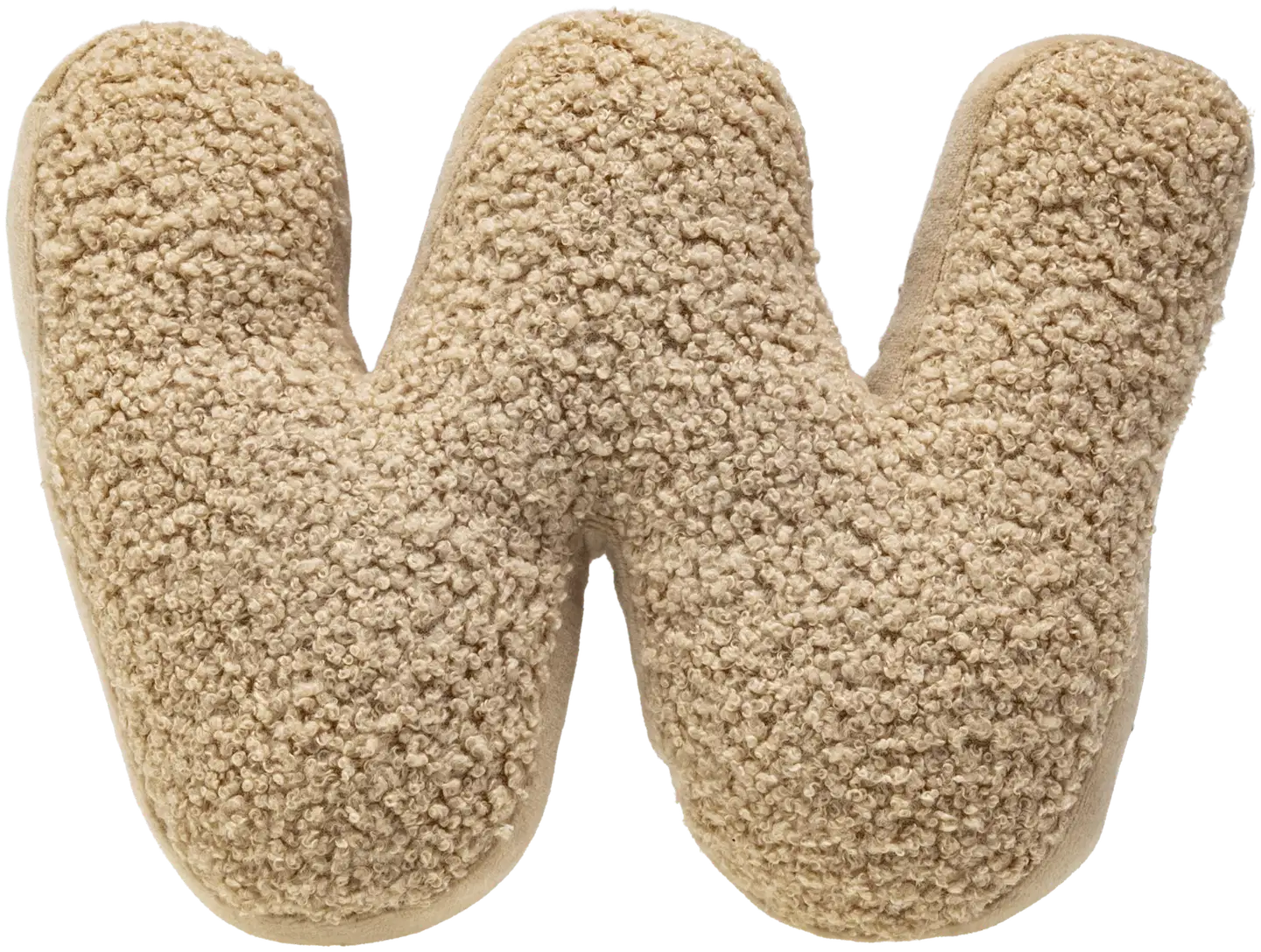 Lumo Stars Pehmokirjain W beige, teddy