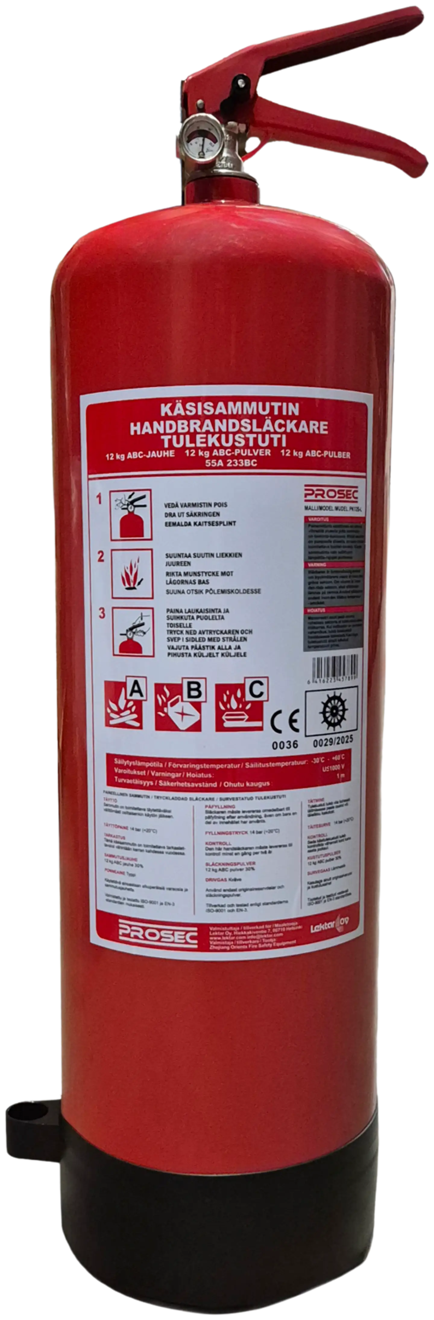 PROSEC jauhesammutin 12 KG  55A 233BC - 1