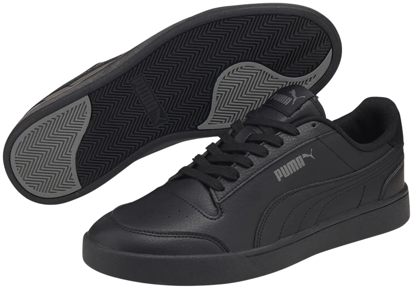 Puma naisten vapaa-ajan tennari Shuffle - Black-Dark Shadow - 1