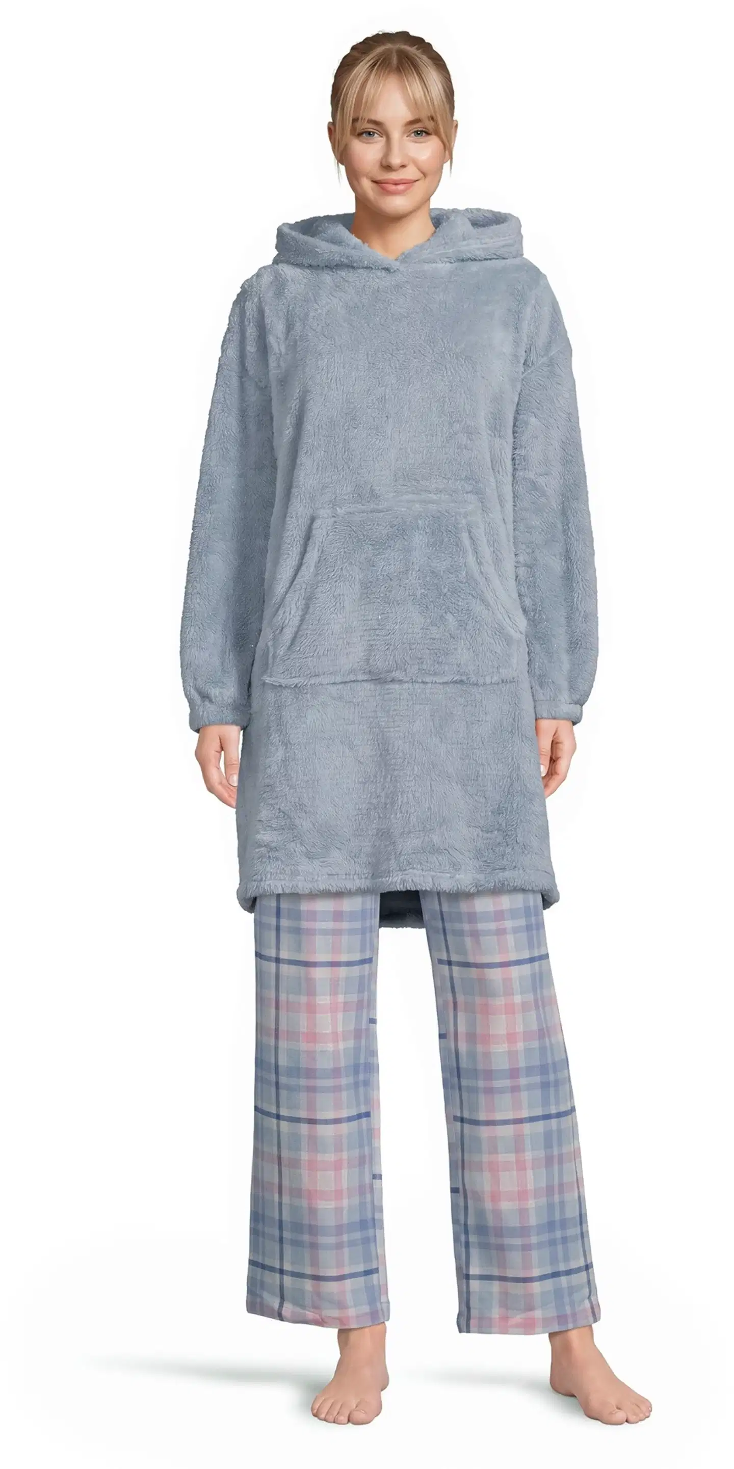 Actuelle naisten fleecehuppari 212A382639 - Grey - 4