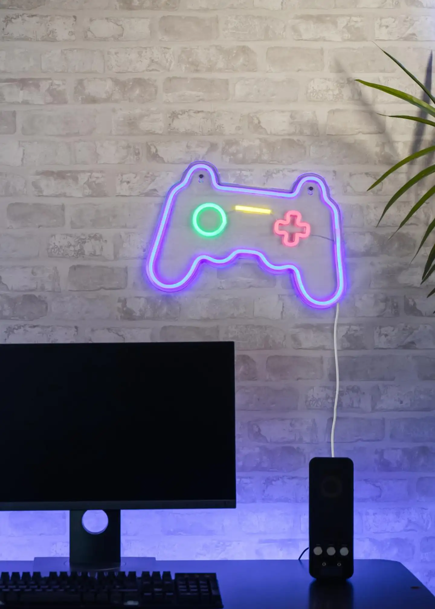 Trio seinävalaisin Gamer led neonkyltti usb-käyttöinen - 5