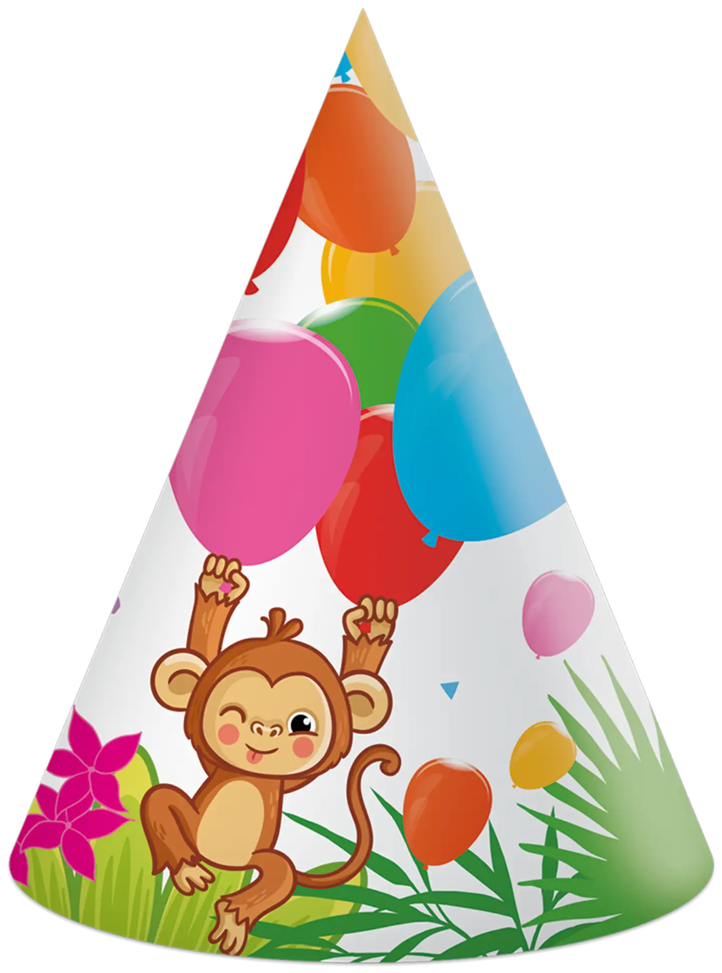 Decorata Party Jungle Balloons FSC Paper Hats
