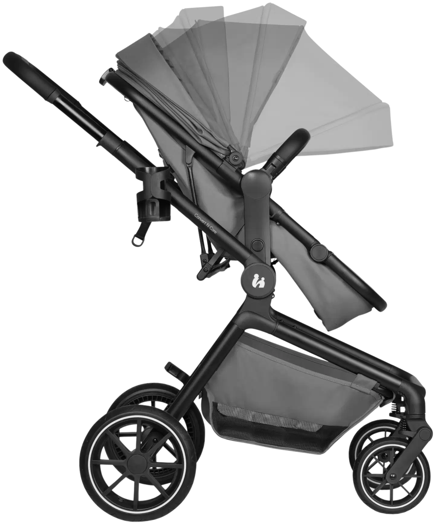 Hauck rattaat Convert N Care tummanharmaa - 5