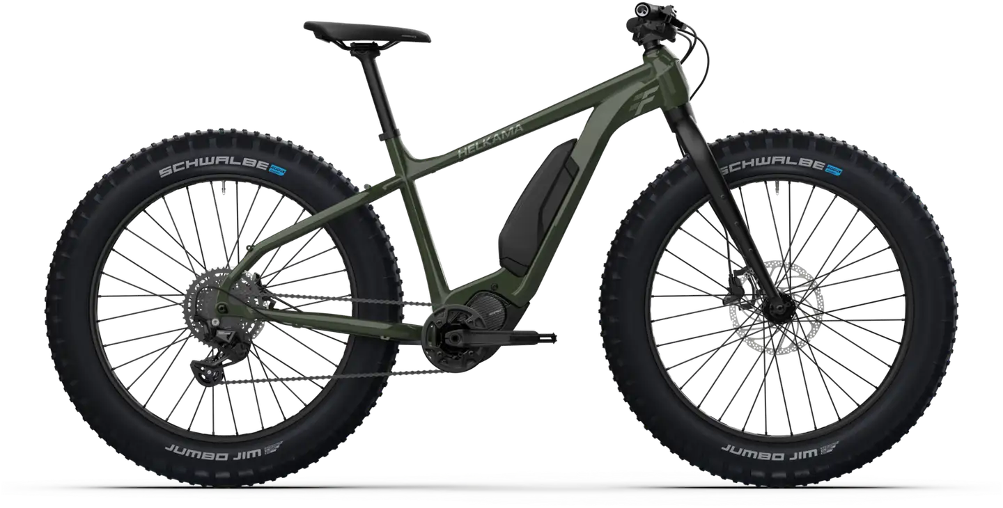 Helkama F 26" Sähköfatpyörä 10-vaihdetta runko 18" metsänvihreä