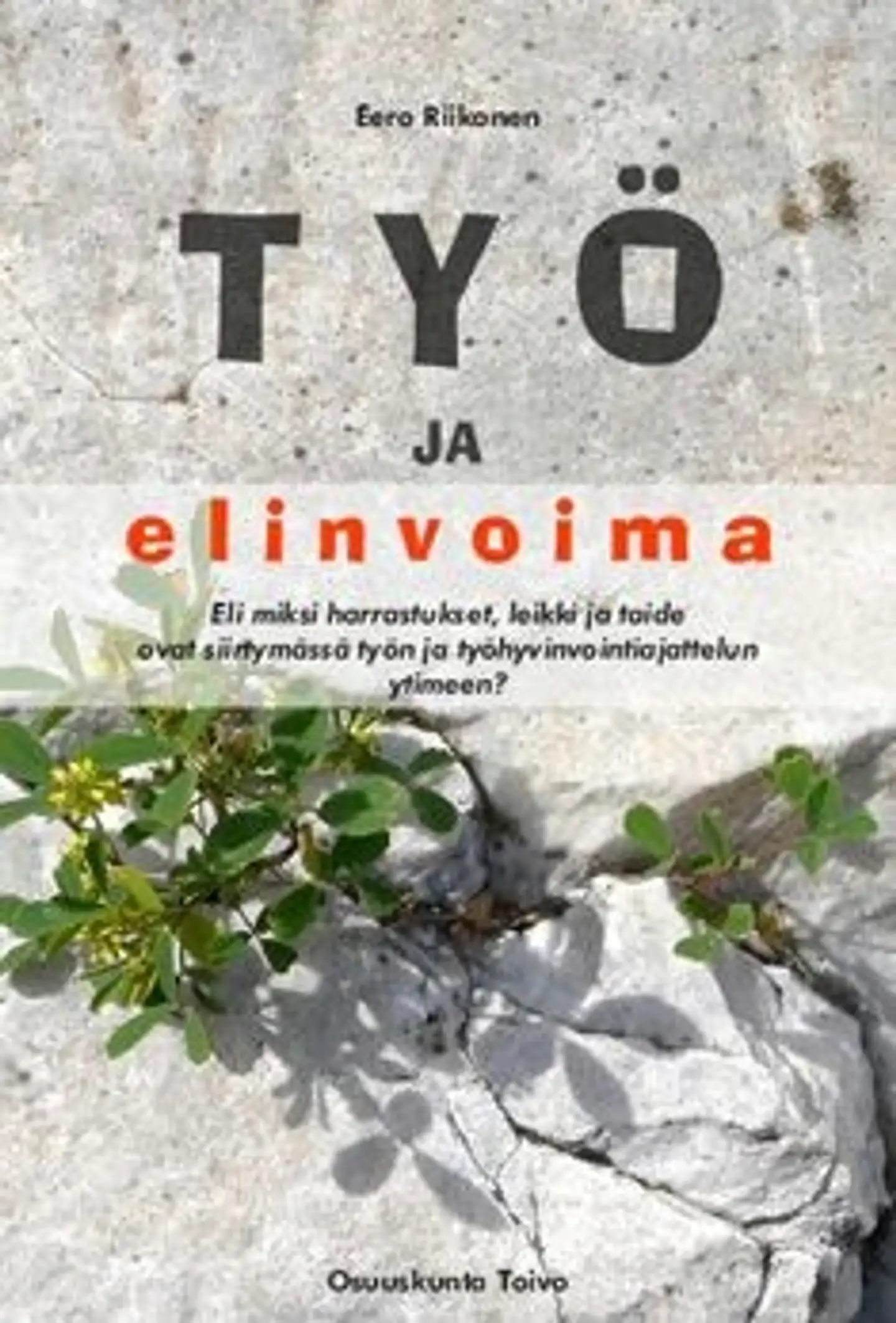 Riikonen, Työ ja elinvoima - eli miksi harrastukset, leikki ja taide ovat siirtymässä työn ja työhyvinvointiajattelun ytimeen?