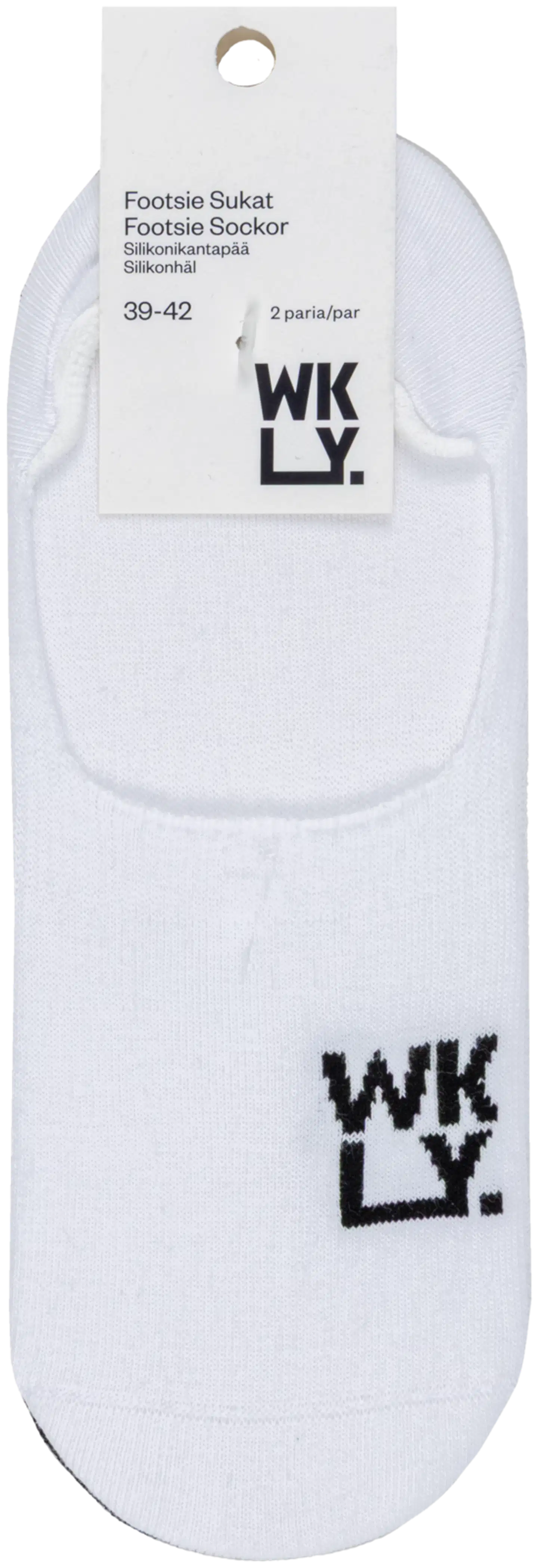 WKLY. unisex footsiesukat 193W062603 2-pack - Black/white - 2