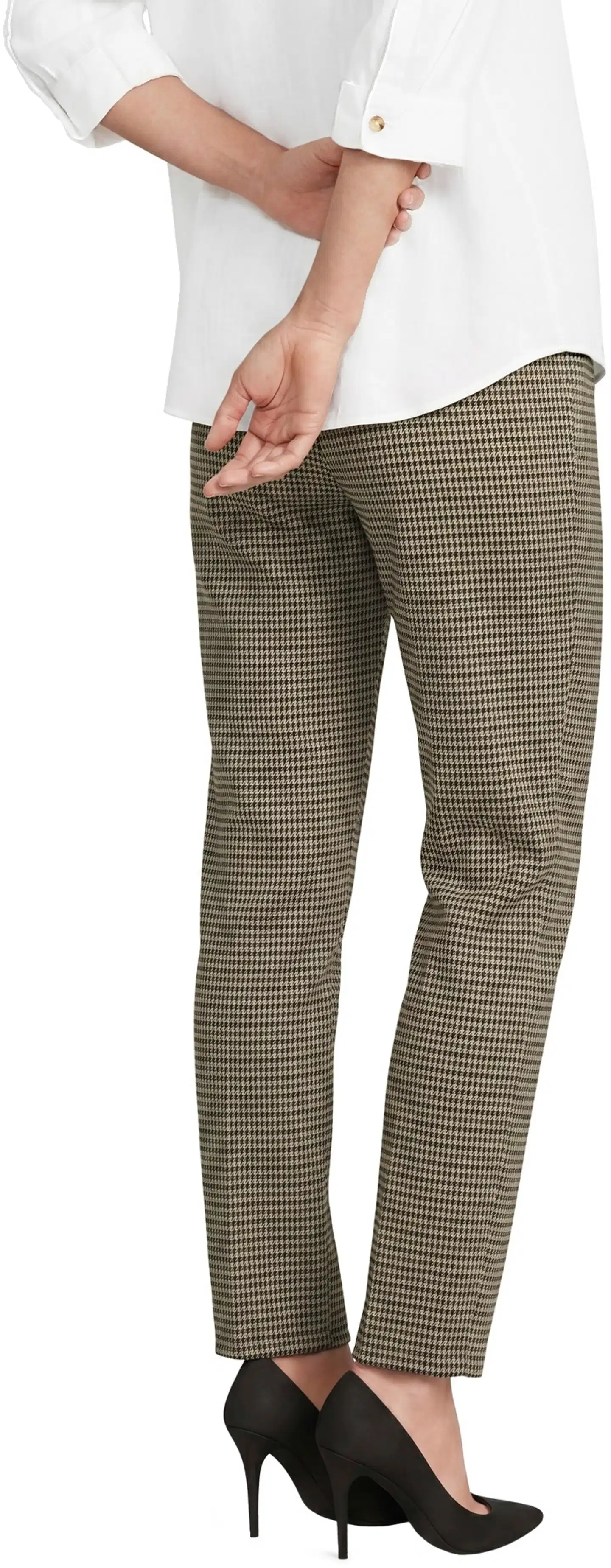 London Fog naisten jaquard-leggingsit 222L263309 - brown aop - 3