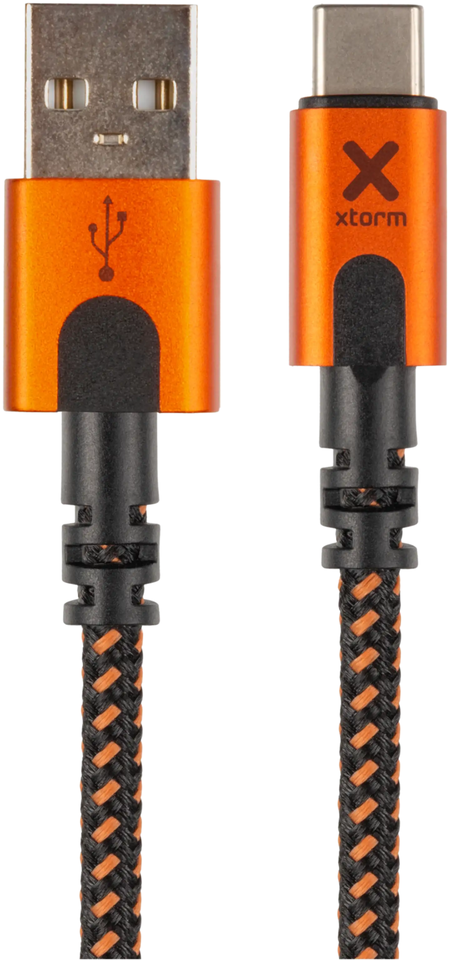 Xtorm USB-A/USB-C kaapeli 1,5m CXX004 musta/oranssi - 2