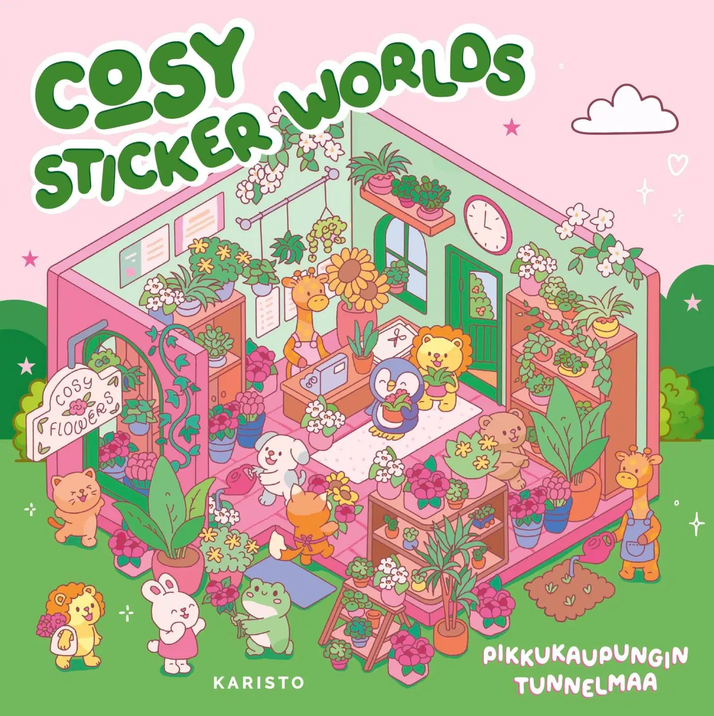 Cosy Sticker Worlds - Pikkukaupungin tunnelmaa