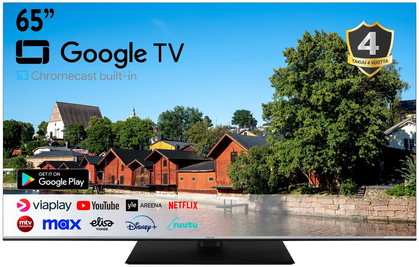 Finlux 65" 4K UHD Android Smart LED TV 65G9.3GCMB - 2