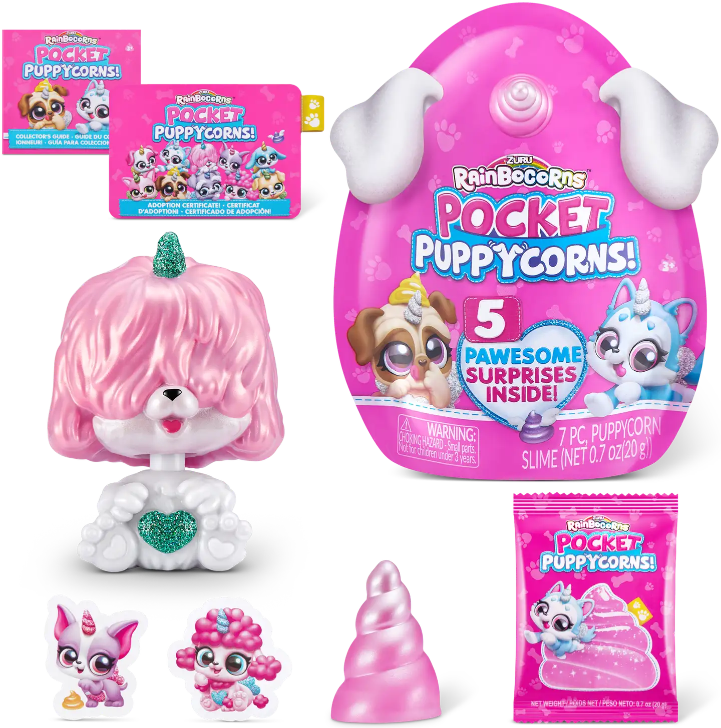 Rainbocorns koira Pocket Puppycorn Bobble Head, erilaisia - 5