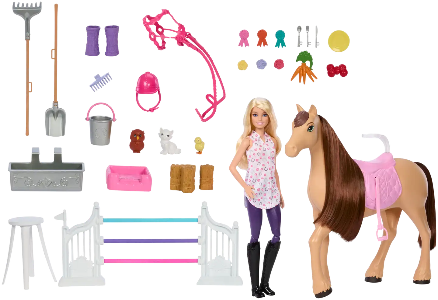 Barbie Ultimate Stable ratsutalli, nukke ja poni leikkisetti - 2