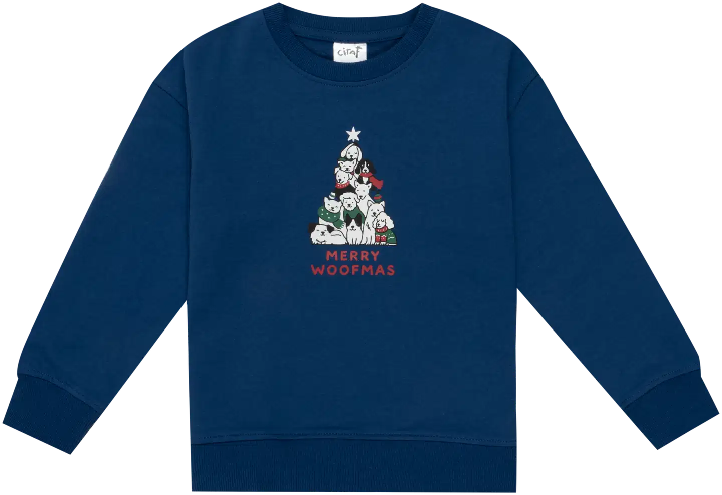Ciraf lasten collegepusero joulu 25PC254021 - Navy Peony - 1