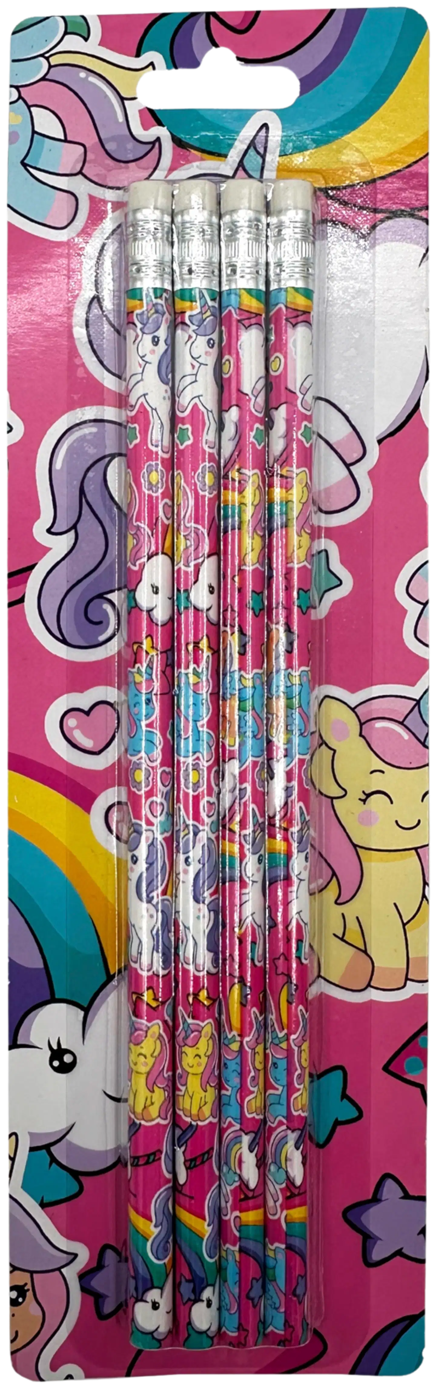 Sweet Unicorn lyijykynät 4kpl/pkt