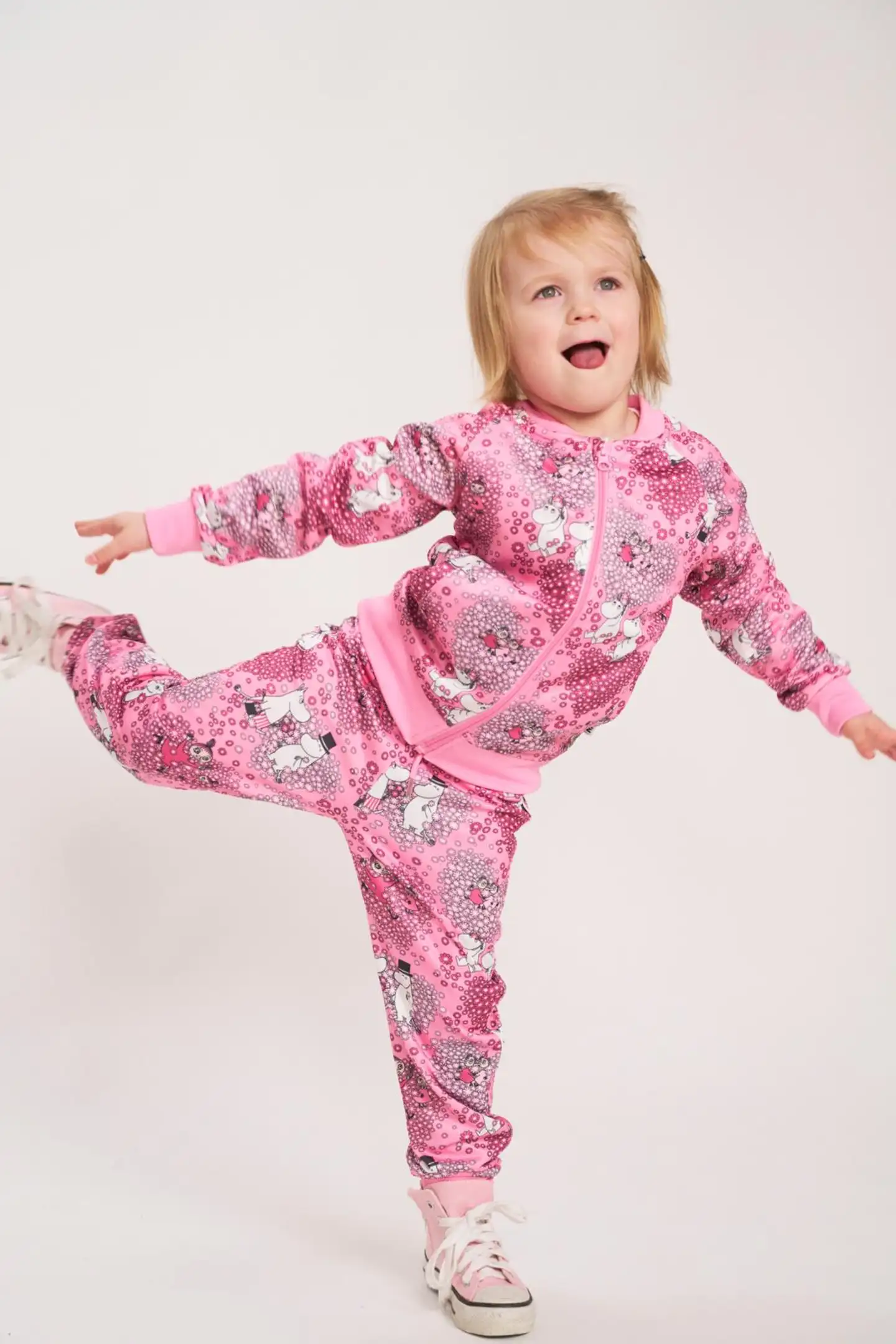 Muumi lasten verkkatakki Ystävät 591300 - Vaaleanpunainen - 4