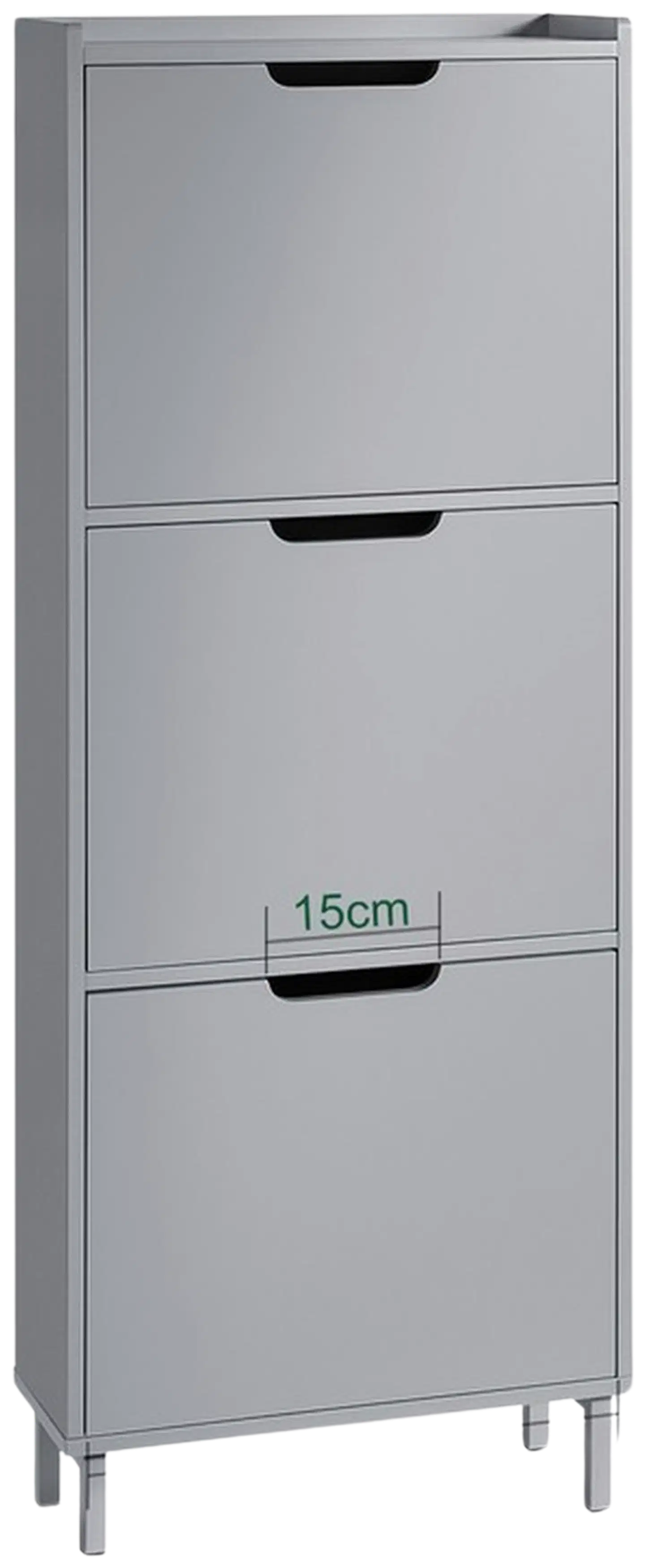SoBuy kenkäkaappi vaaleanharmaa FSR151-H-HG - 2