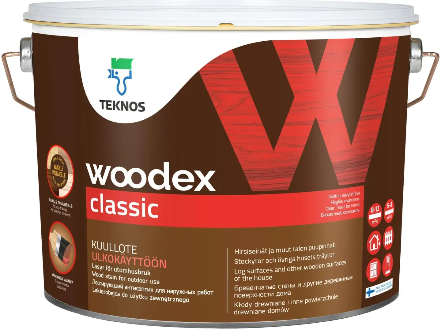 Teknos kuullote Woodex Classic 9 l PM3 sävytettävä