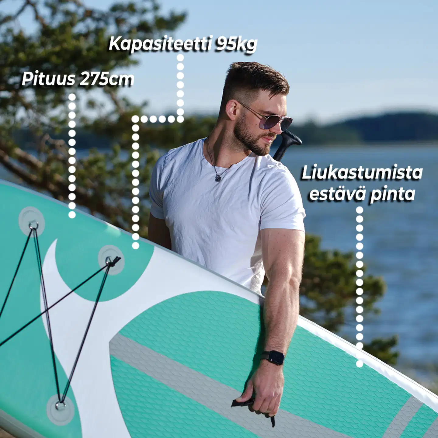 Deep Sea 2 x SUP-lautasetti Standard 275cm - 6