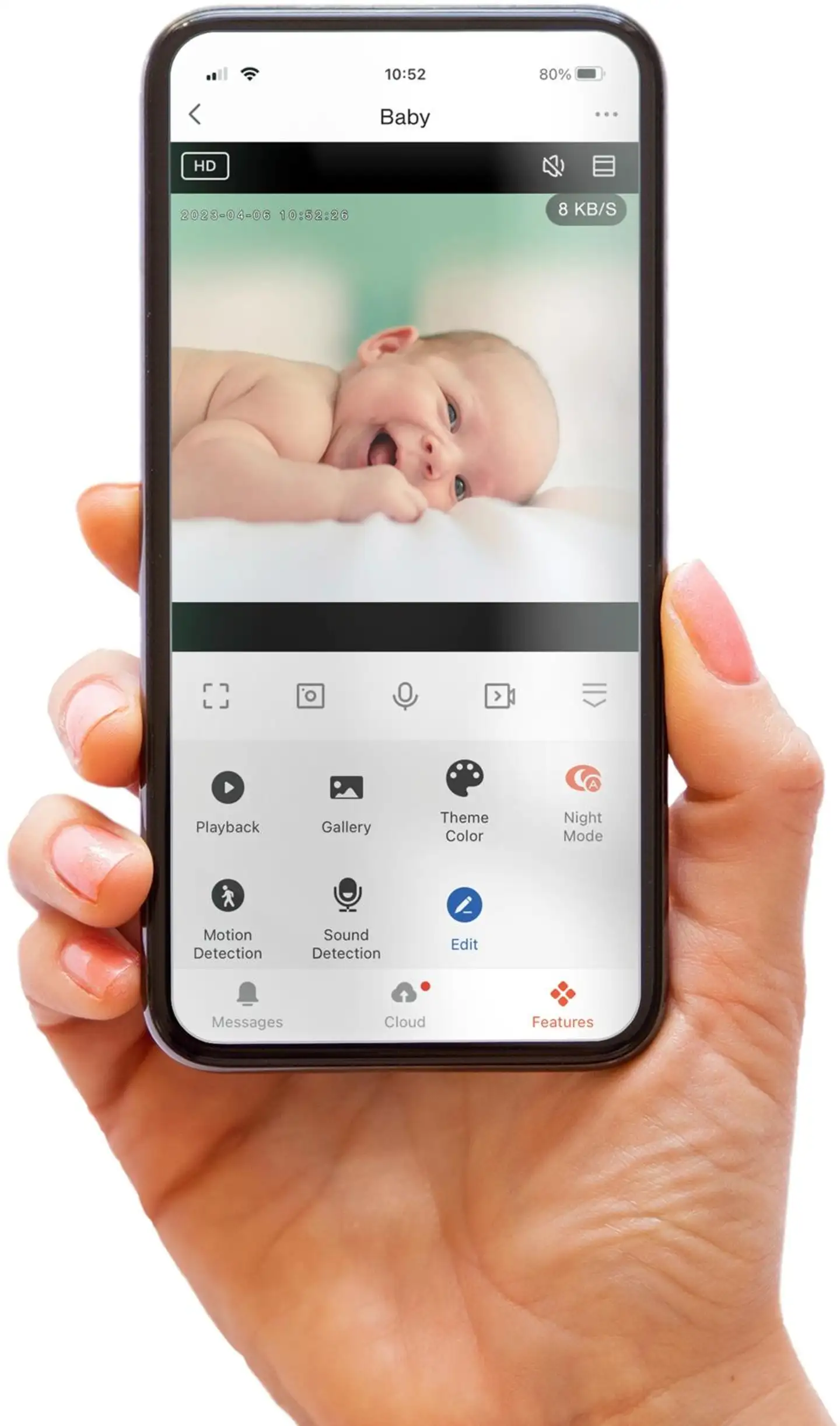 Alecto itkuhälytin kameralla - 6