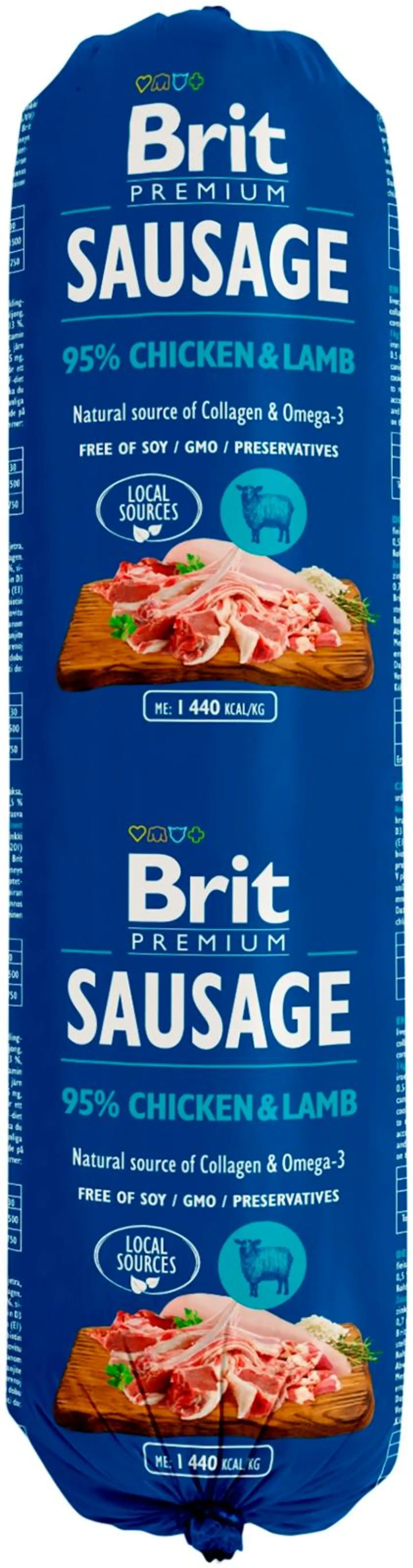 Brit Premium Makkara kana-lammas 800 g