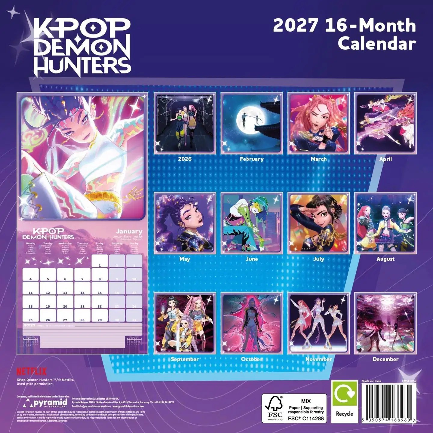 Kalenteri K POP DEMON HUNTERS 2027 - 3