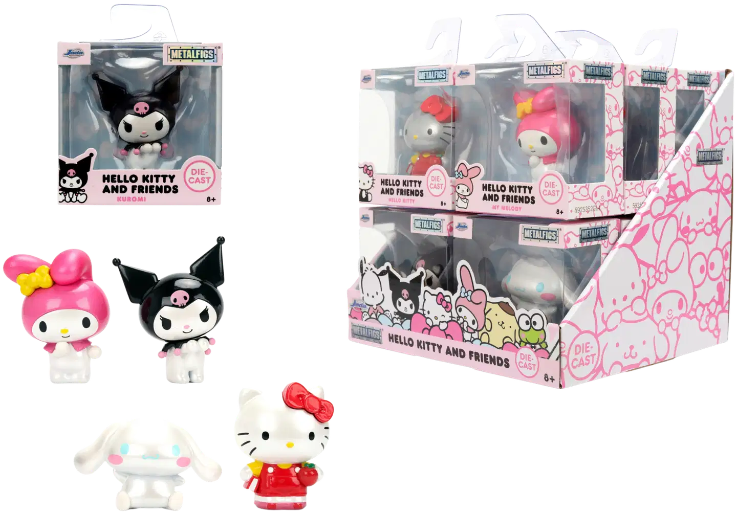 Jada - Hello Kitty keräilyhahmo, 6,5 cm, die-cast, 4 erilaista, myydään yksittäin - 1