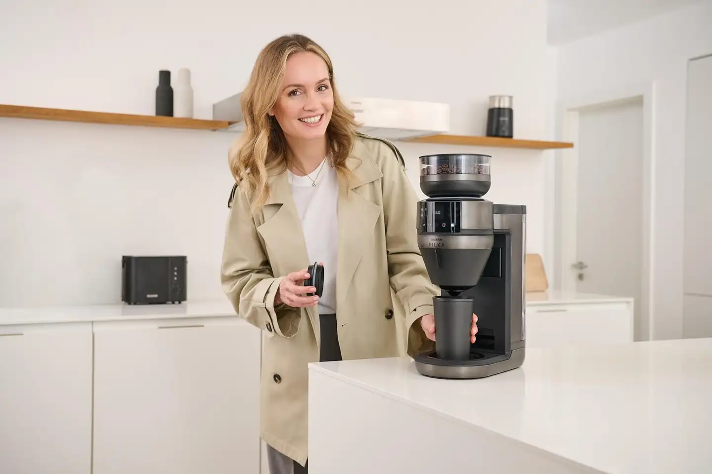 Severin kahvinkeitin termoskannulla KA4855 Filka Dark Inox - 11