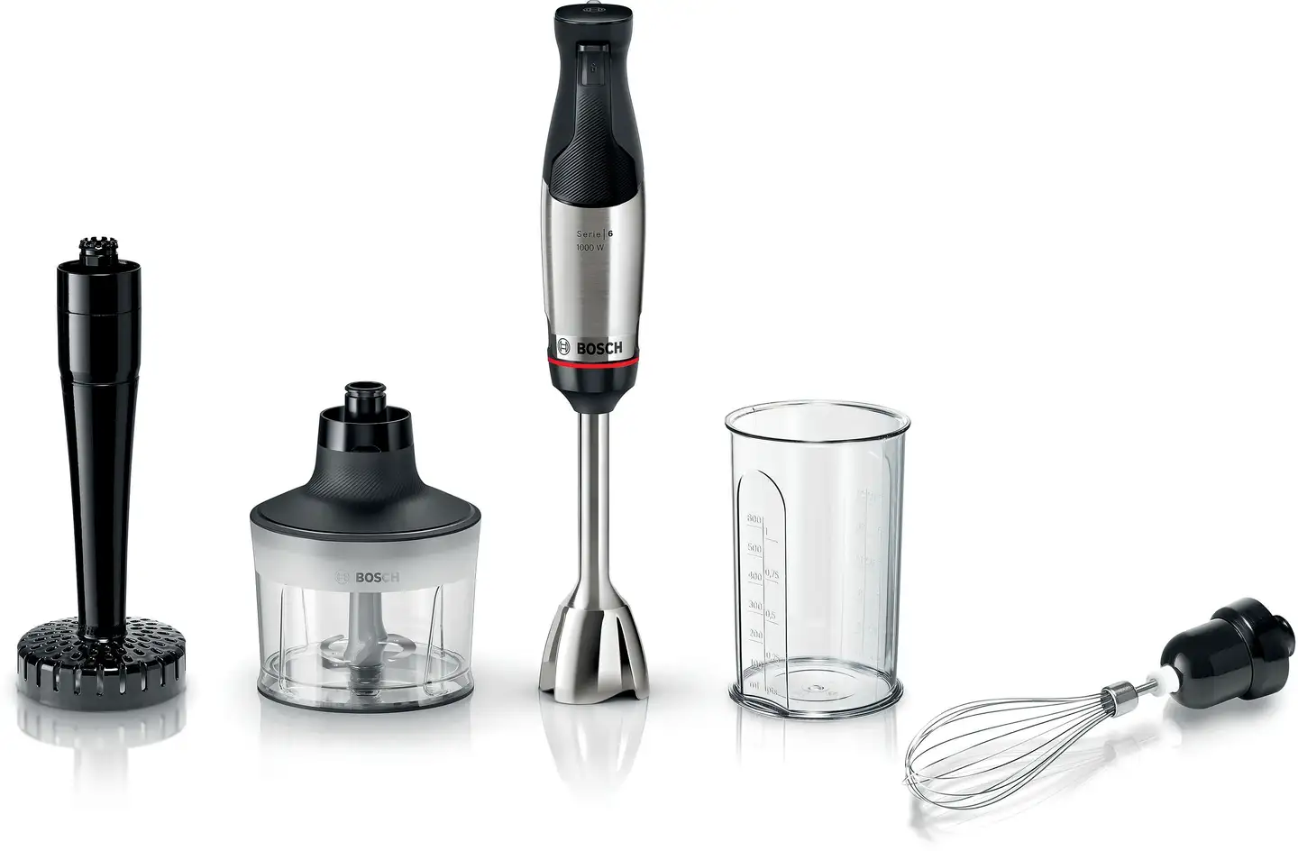 Bosch sauvasekoitin Serie 6 ErgoMaster 1000 W teräs - 1