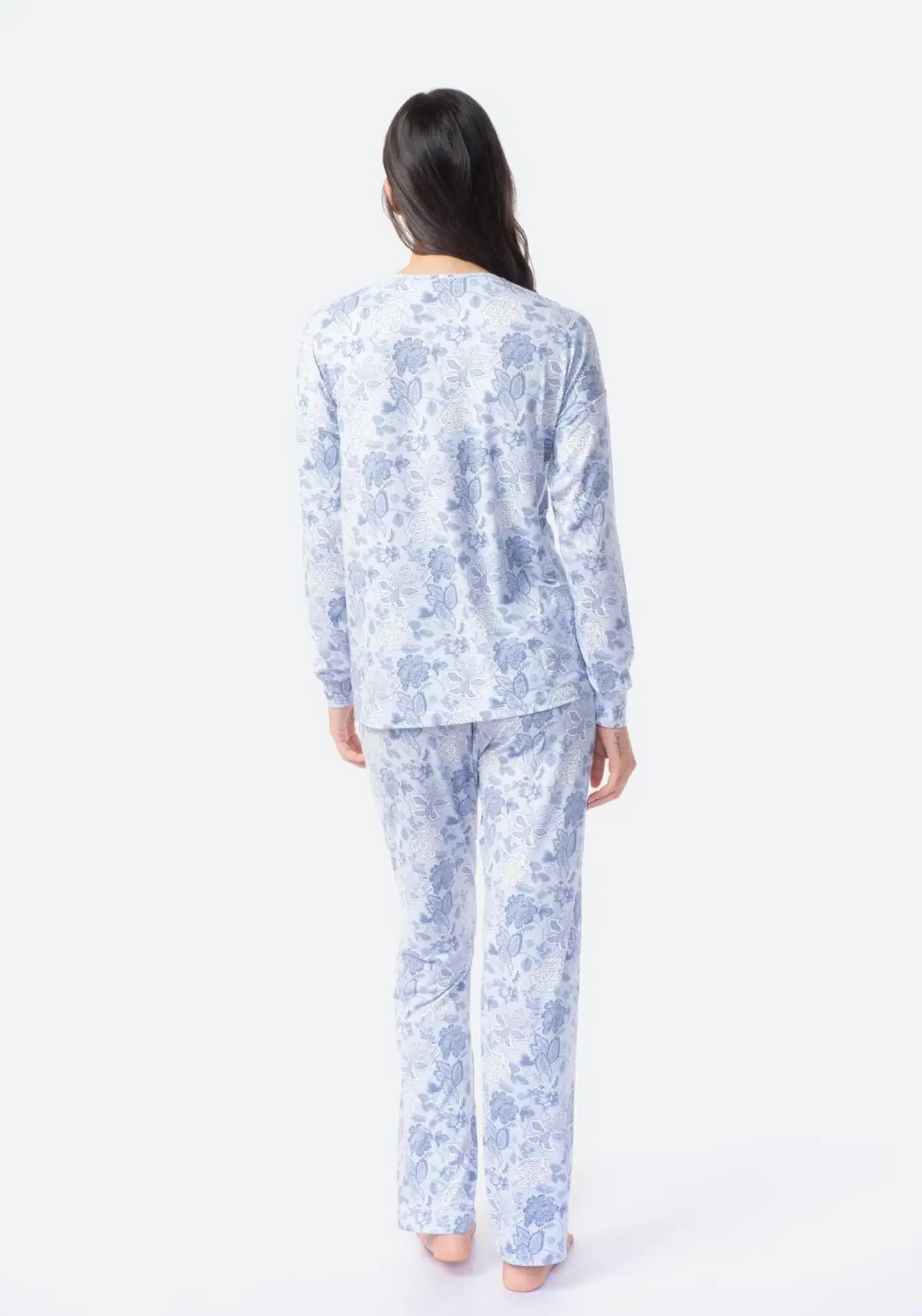 TEX naisten superpehmeä pyjama Sky I291331 - SKY - 3