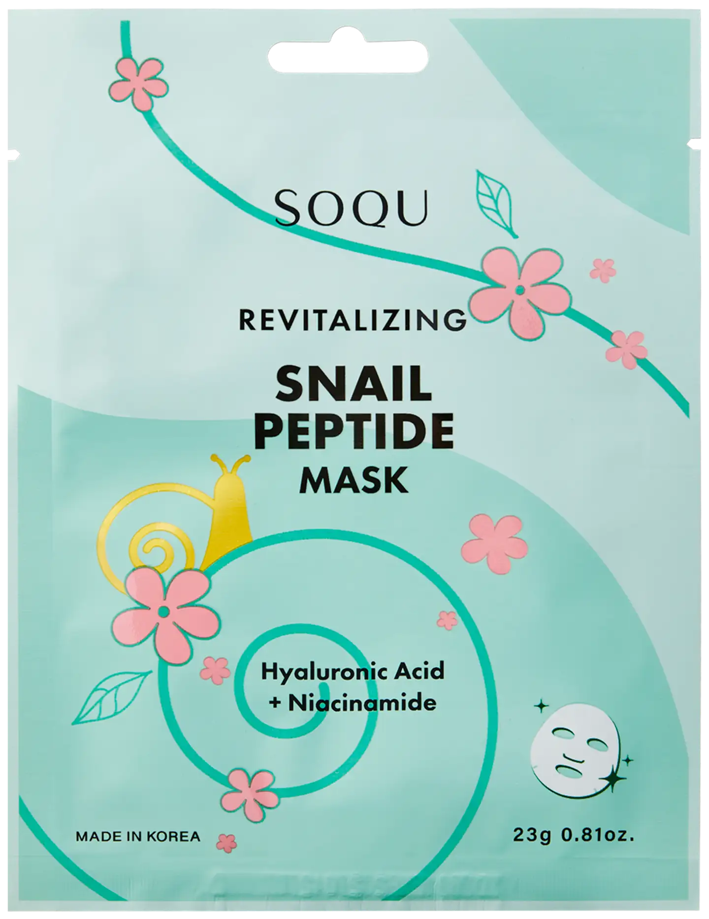 Soqu snail peptide kangasnaamio 1 kpl