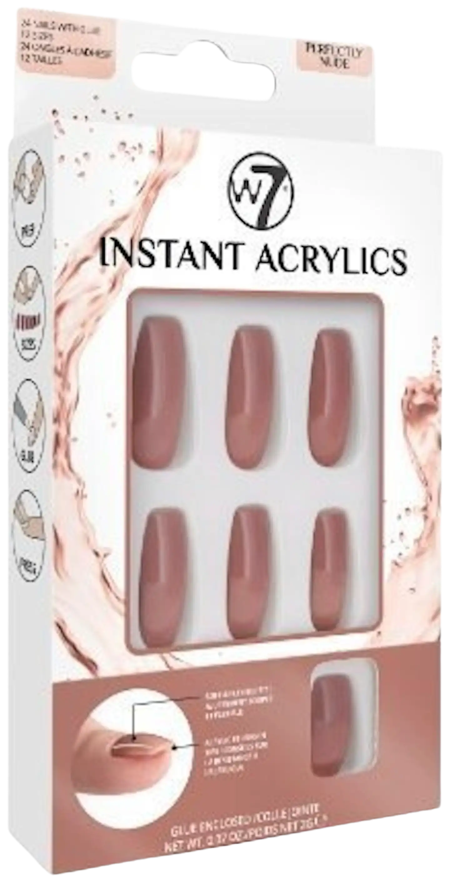 W7 instant acrylics, täydellinen nude sävy joka sopii tyyliin kuin tyyliin.