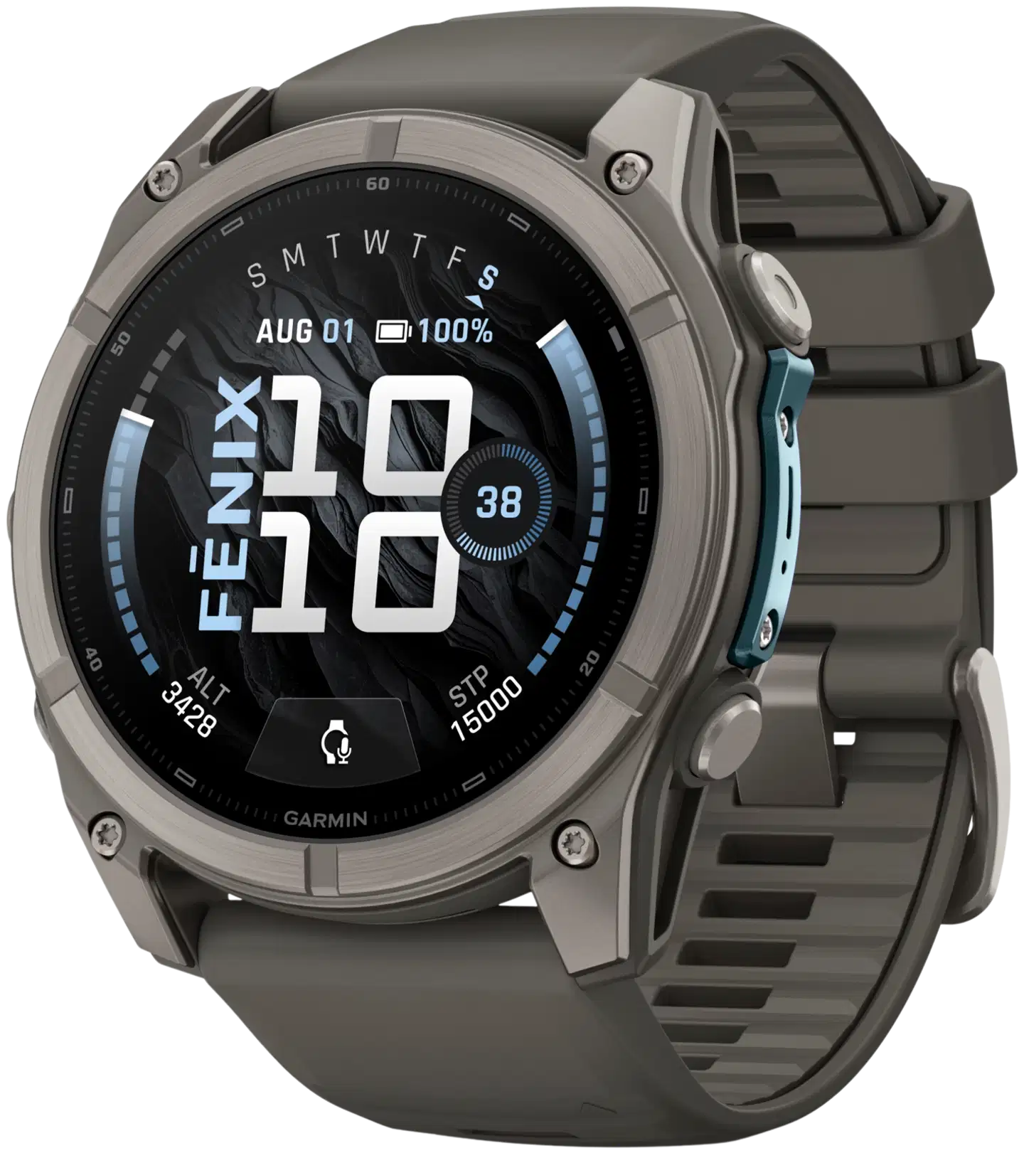 Garmin Fenix 9 51 mm titaani- ja kivenharmaa urheilukello - 1
