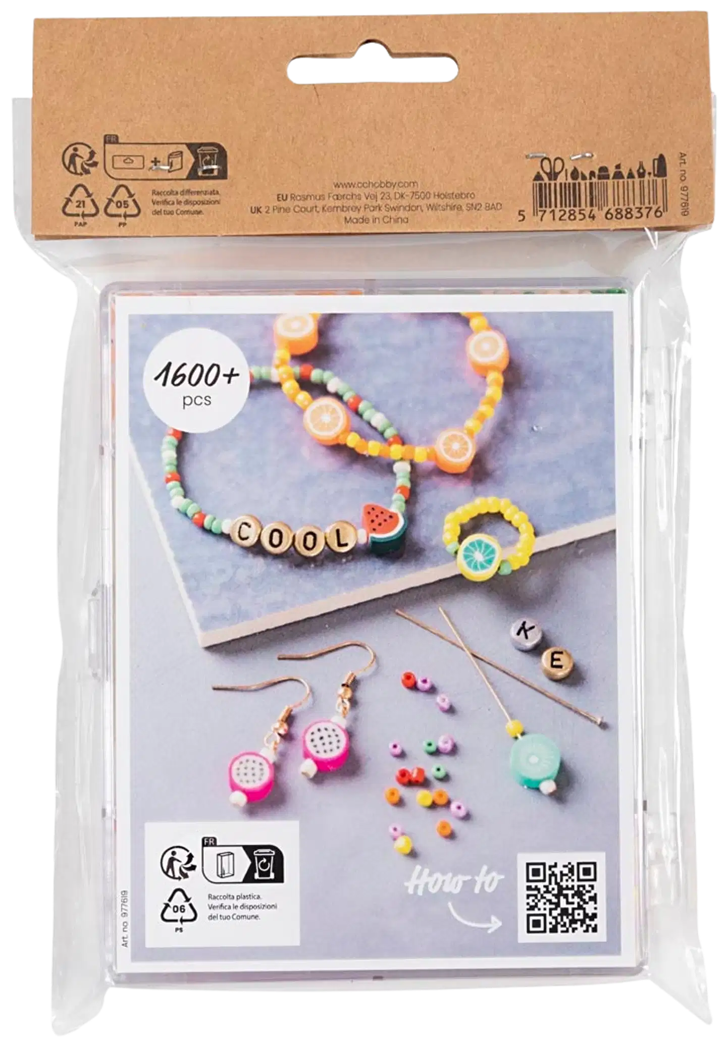 Creativ Company askartelupaketti korut, vahvat värit - 3