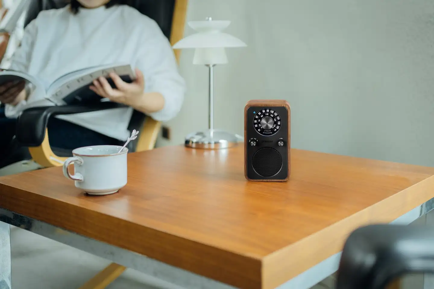 Sangean WR-9 Bluetooth pöytäradio, pähkinä - 13