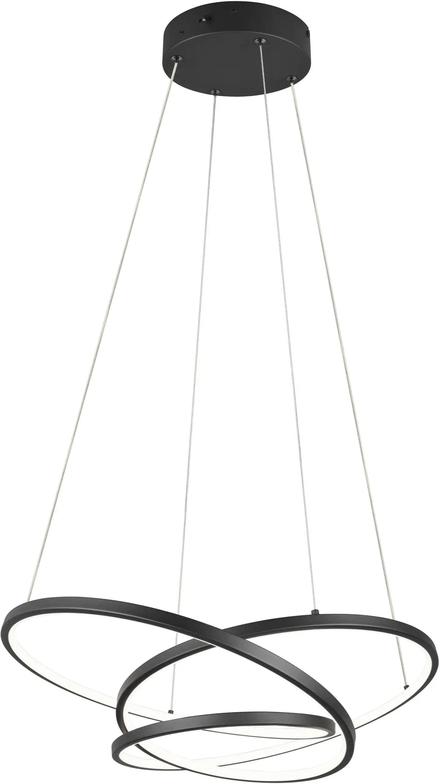 Trio led riippuvalaisin Darvin 64 cm musta SwitchDimmer - 2