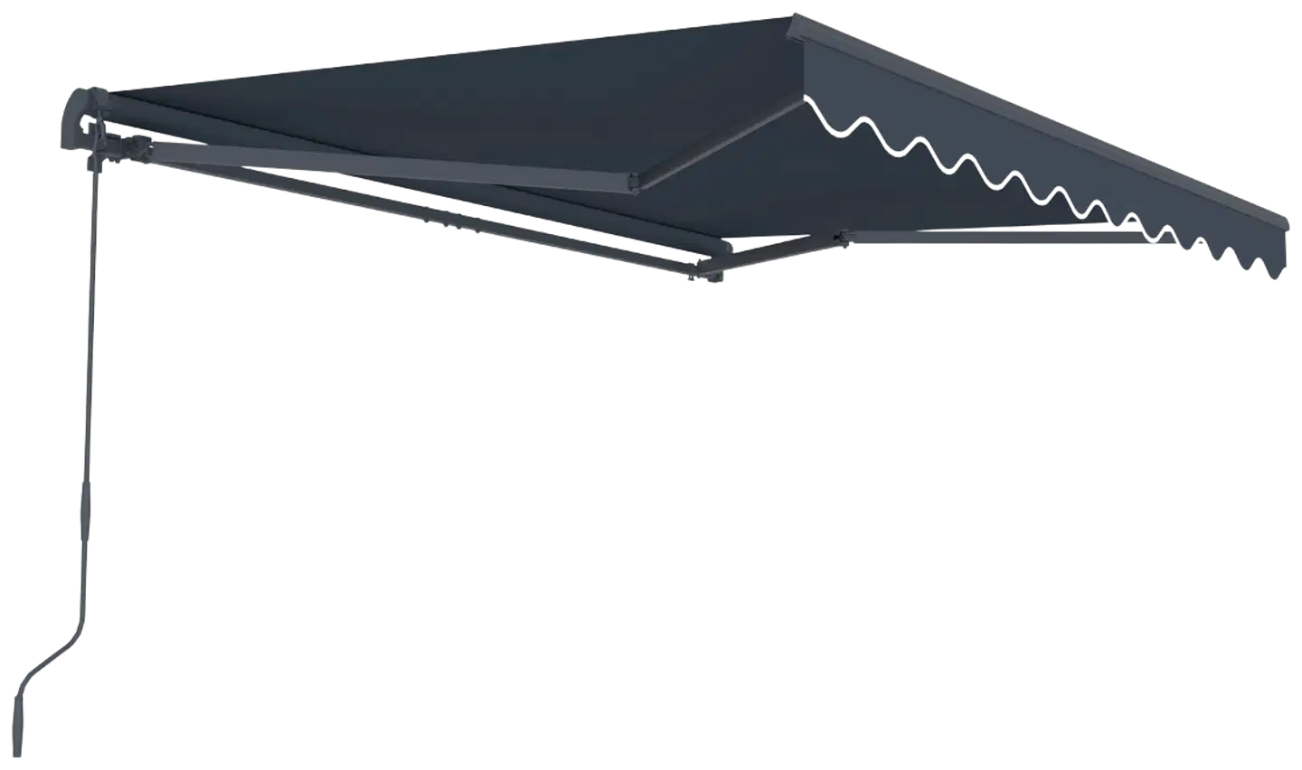 Lykke markiisi 2,95x2,5 m, tummanharmaa - 5