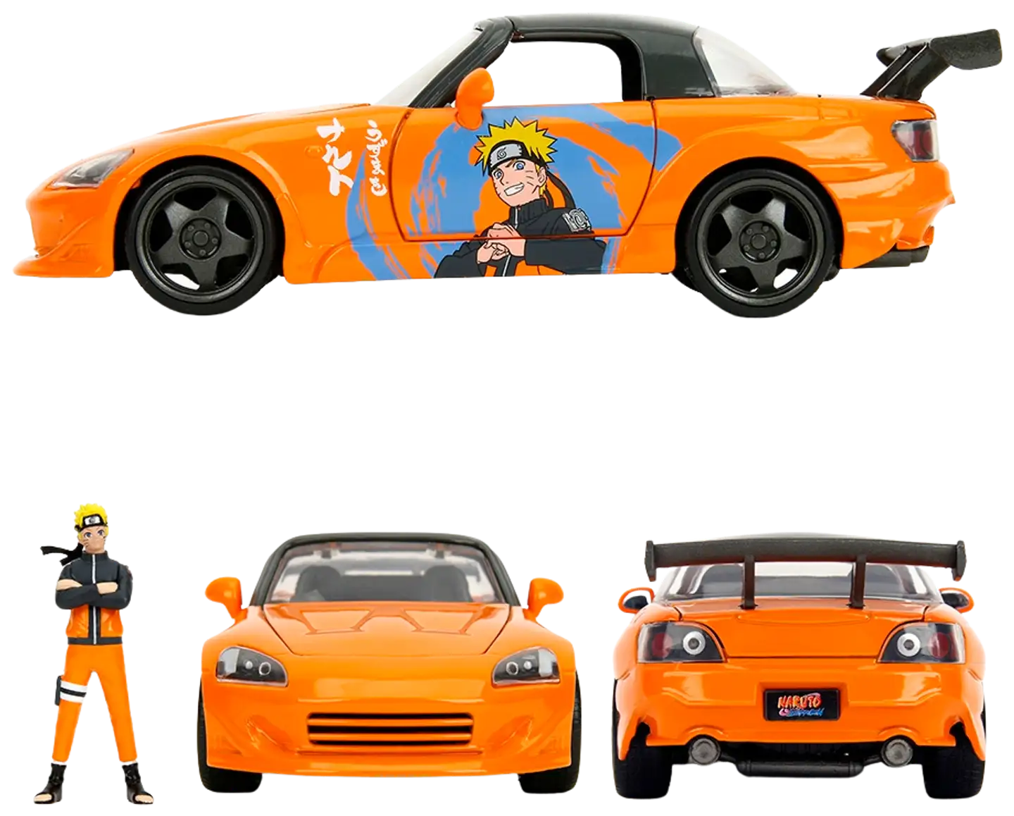 Jada Naruto Shippuden: Naruto ja 2001 Honda S2000, 20 cm, 1:24, die-cast - 4