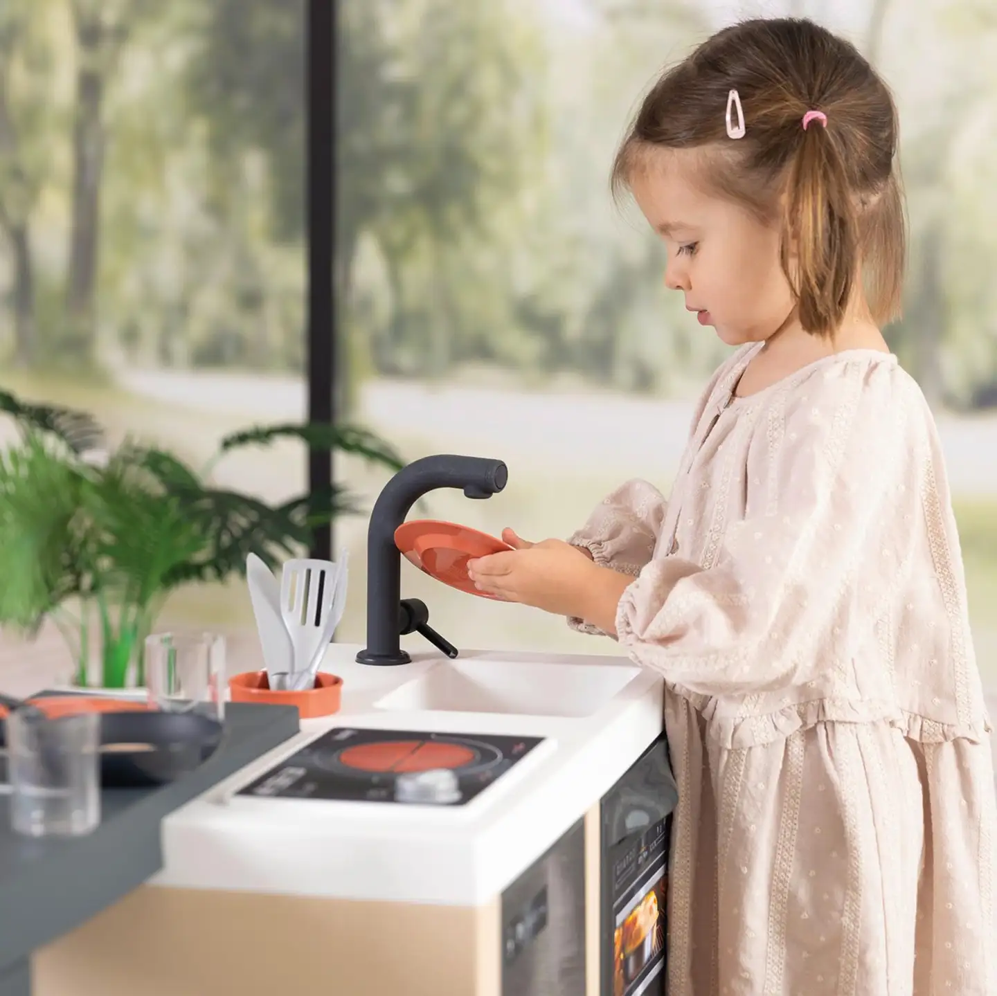 Smoby Kitchen Island, keittiösaareke kokkailuleikkeihin - 12