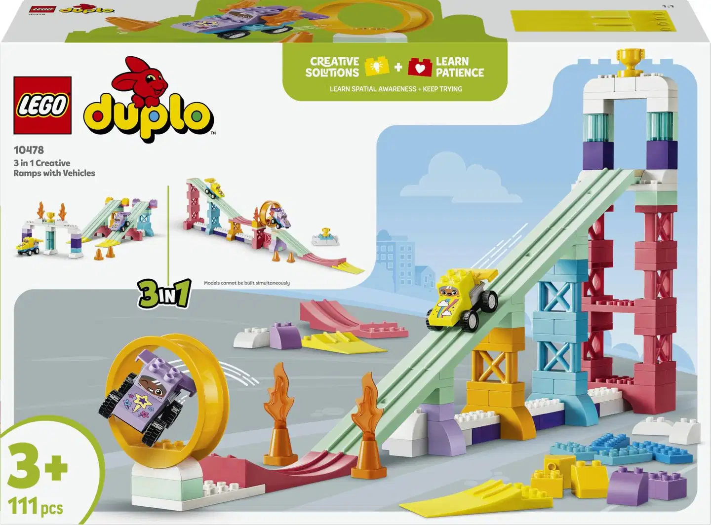 LEGO® DUPLO Town 10478 Luovat rampit ja ajoneuvot 3in1 - 3