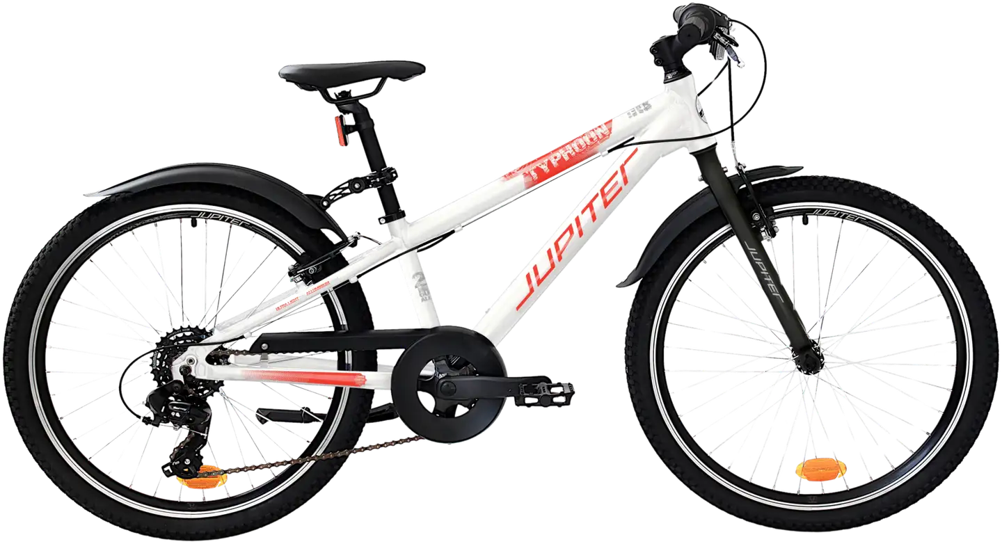 Jupiter Typhoon 24" maastopyörä 7-vaihdetta runko 29 cm valkoinen