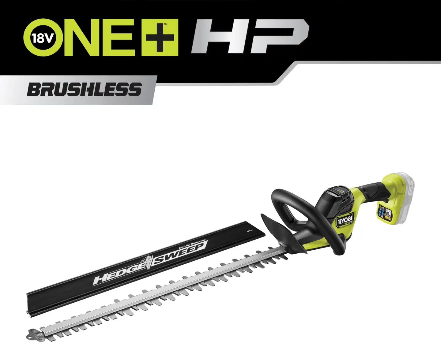 Ryobi akkupensasleikkuri RY18HTX60A-0 - 1