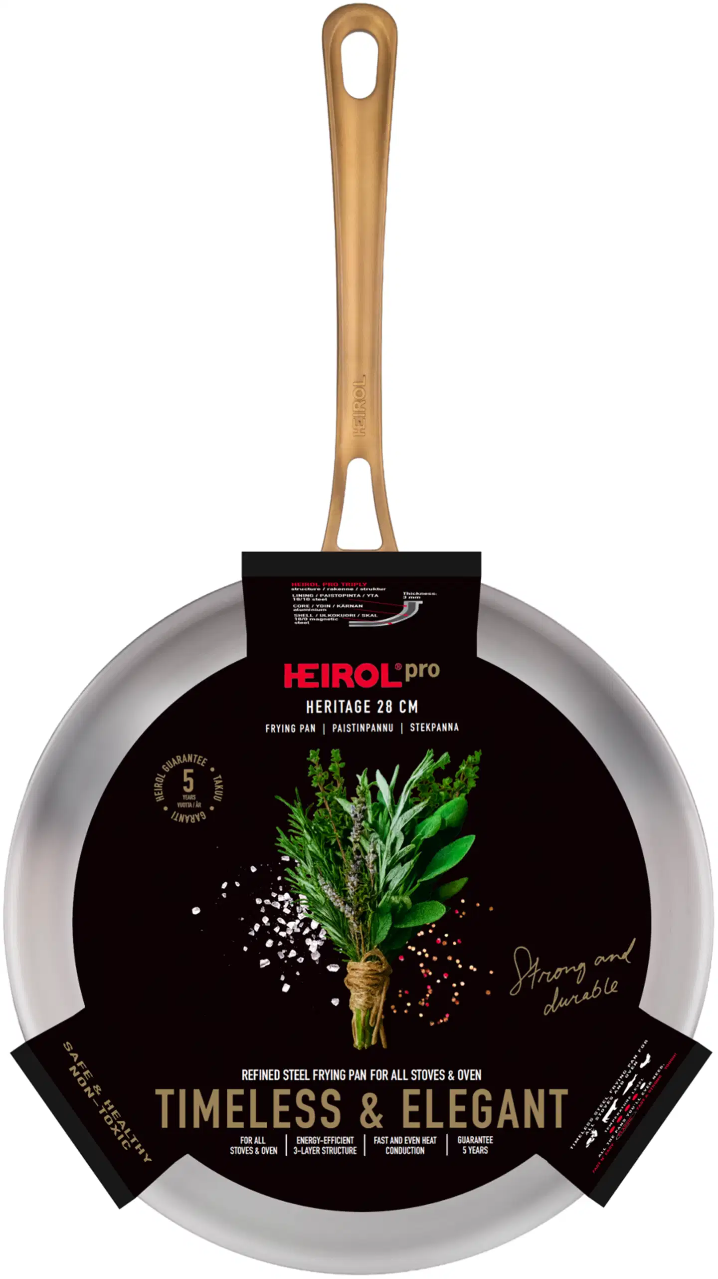 Heirol Paistinpannu 28 cm Heritage Pro - 3
