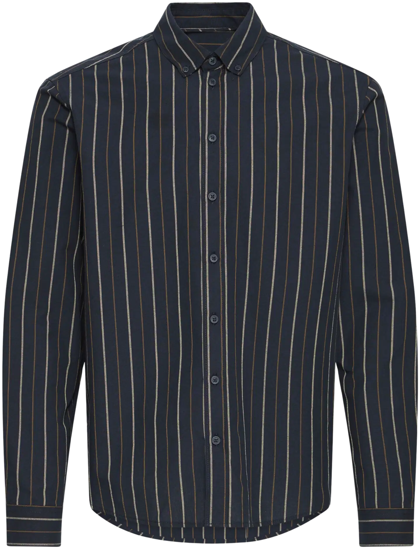 Blend miesten raidallinen oxford kauluspaita - SALUTE - 1