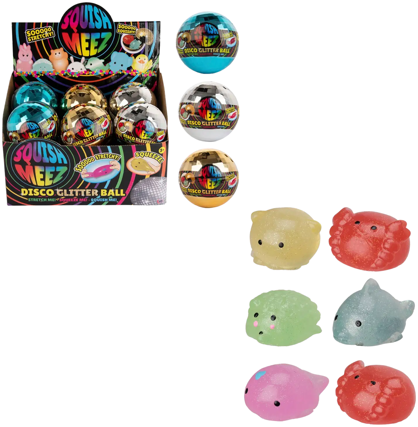 Disco glitterpallo-fidgetyllätys - 1