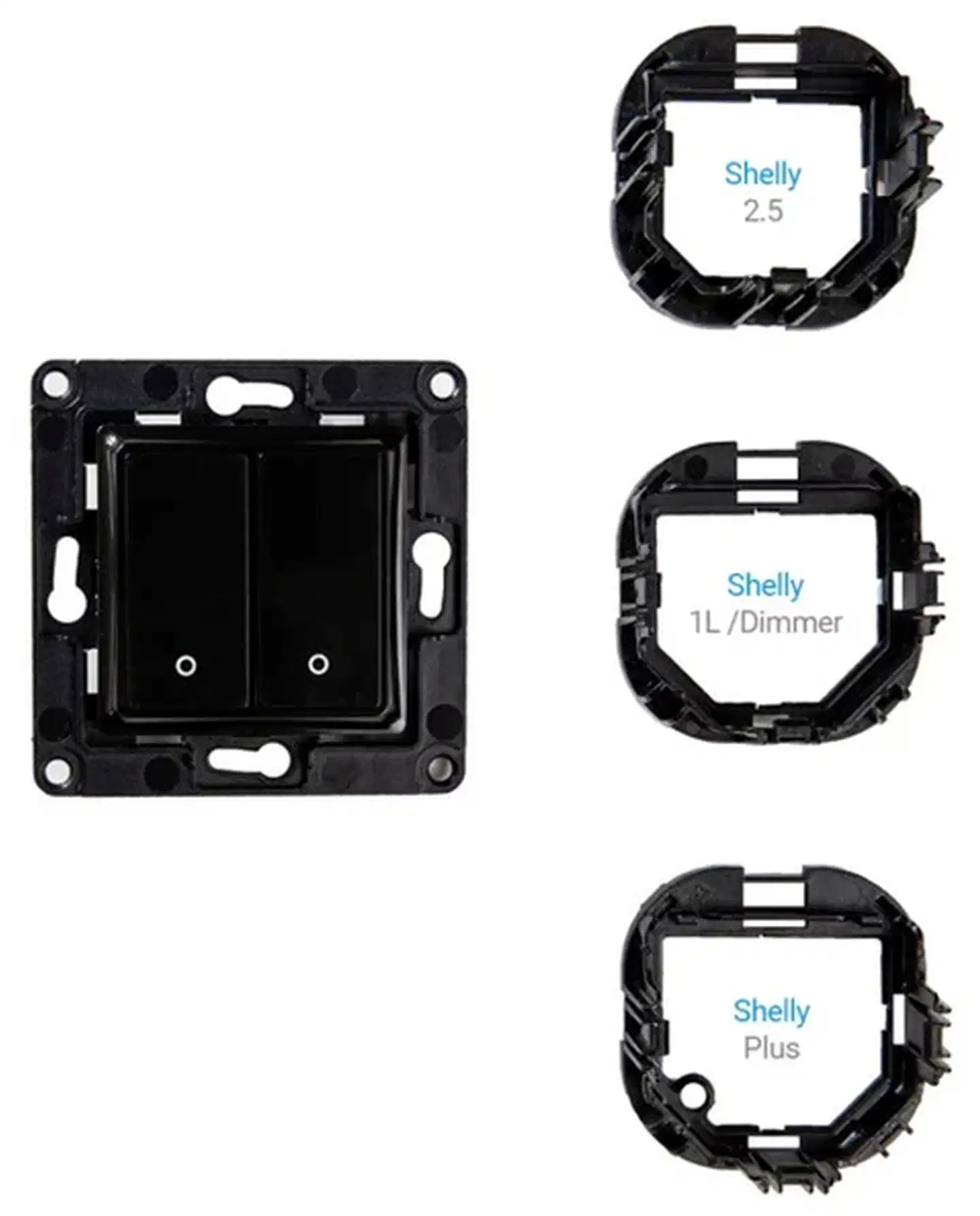 Shelly Seinäkytkin 2 - musta - 2