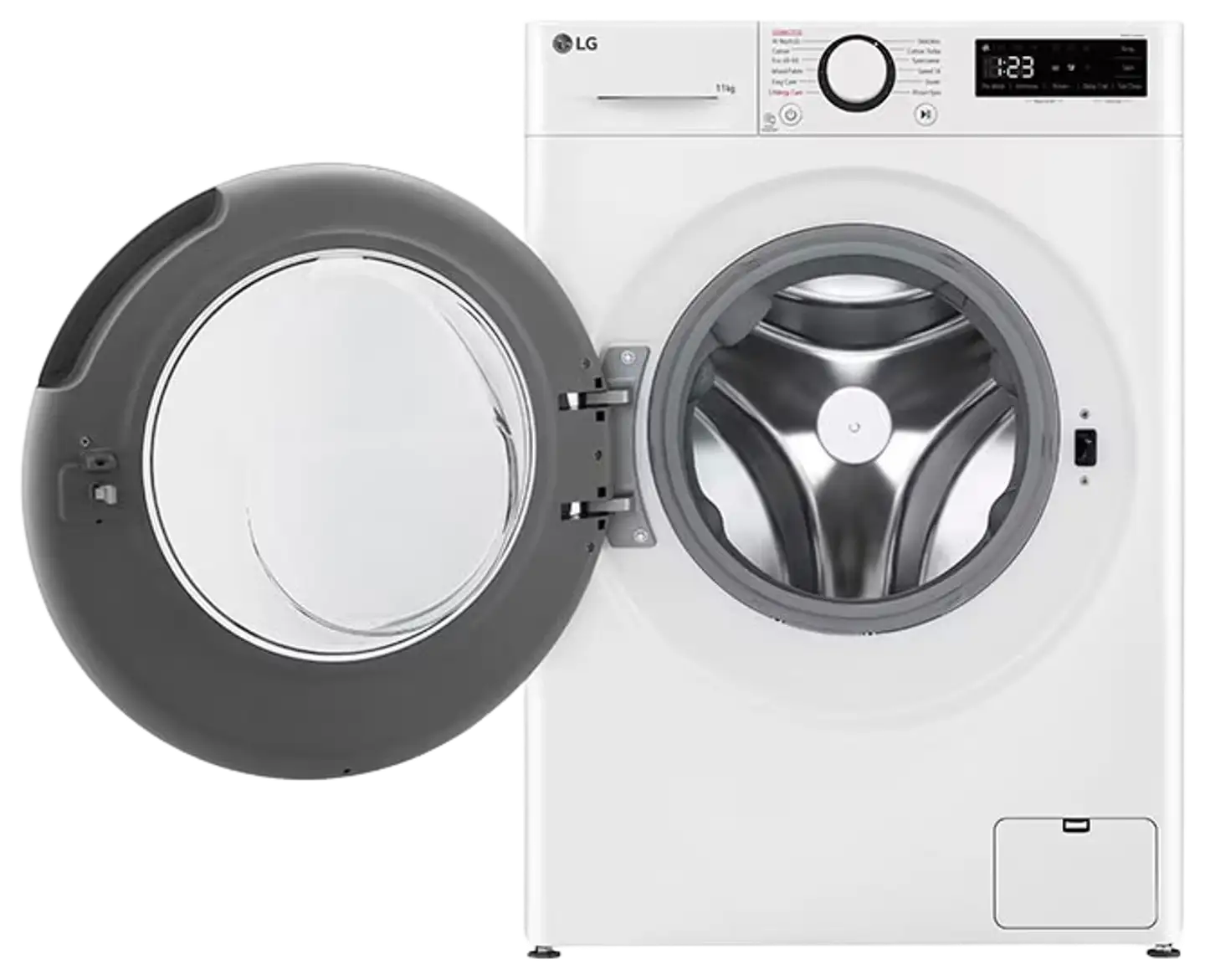 LG edestä täytettävä pyykinpesukone F4Y5EYP6W 11kg valkoinen - 2