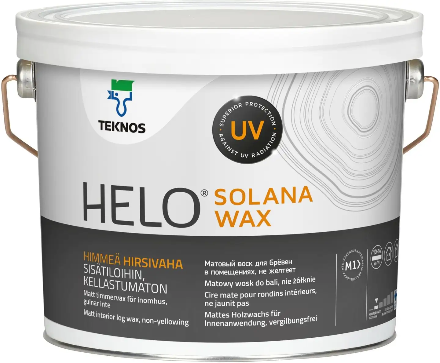 Teknos hirsivaha Helo Solana Wax 2,7 l väritön sävytettävissä himmeä