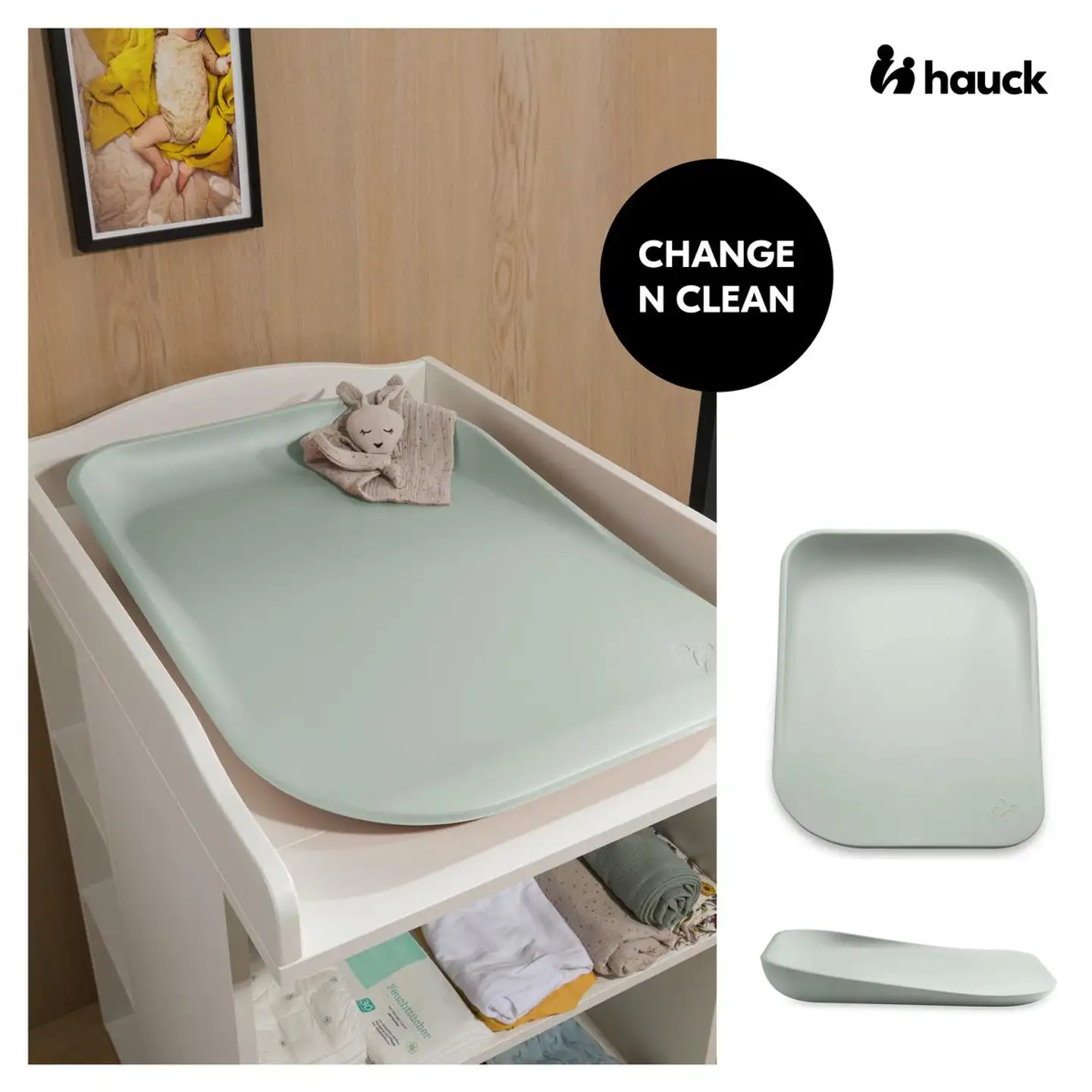 Hauck hoitoalusta Change N Clean vihreä - 8