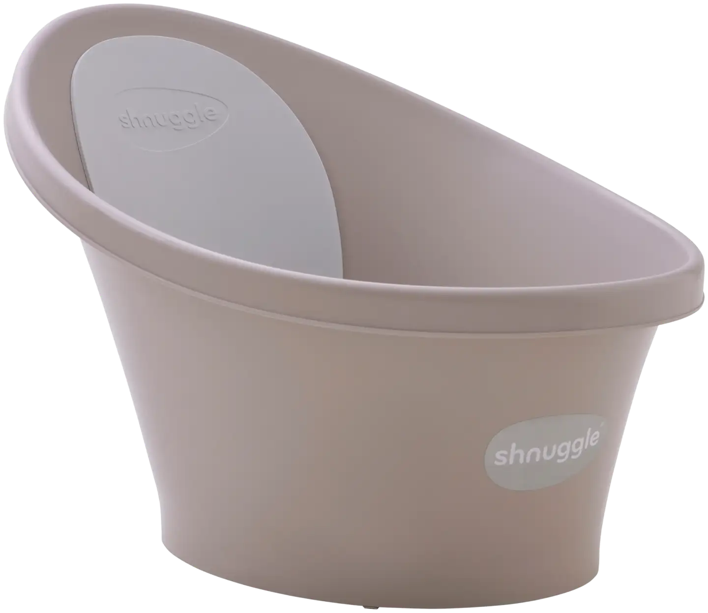 Shnuggle taupe vauvan kylpyamme on suunniteltu tekemään kylpemisestä vähemmän stressaavaa vanhemmille ja hauskaa vauvalle. - 2