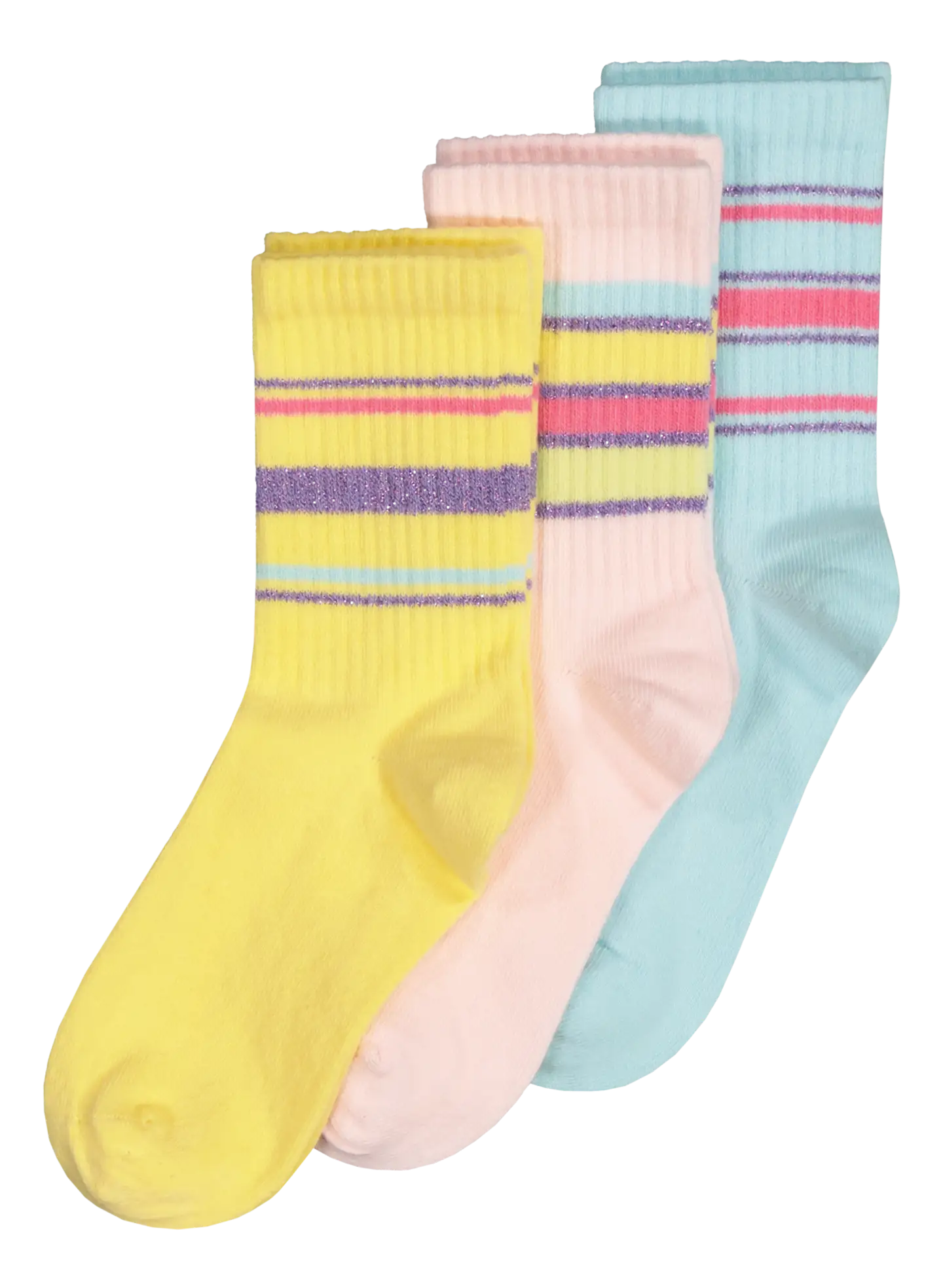 House lasten sukat Glitter 3-pack - blue,pink,yellow